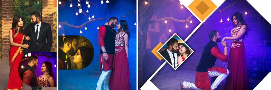 Creative 12x36 wedding couple album PSD layout