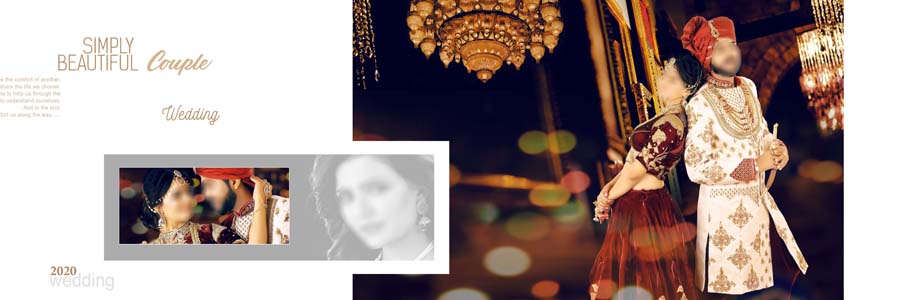 Beautiful Wedding Album 12X36 DM Design PSD