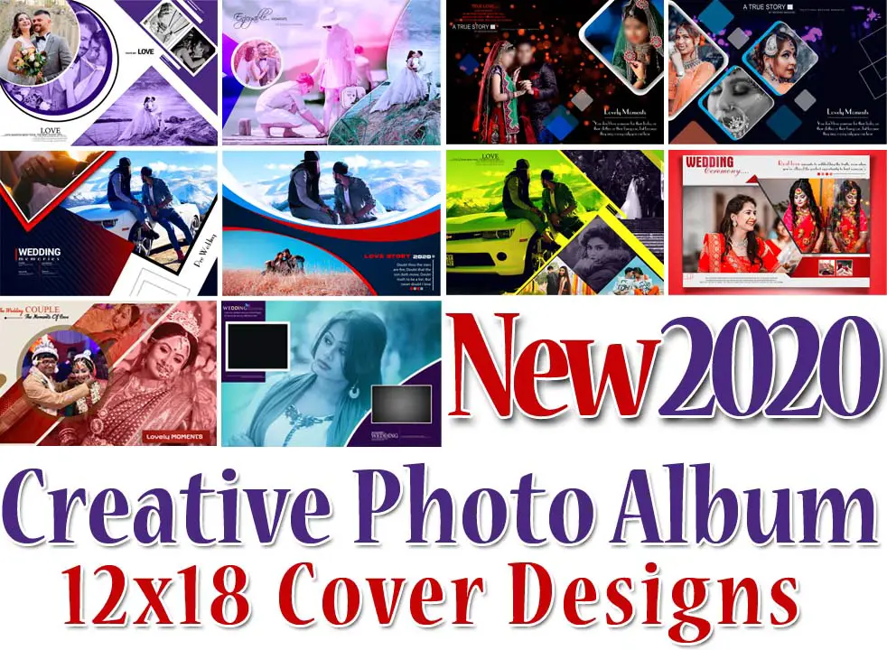 New 2020 Creative Photo Album 12x18 Cover Designs