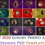 New 2020 Luxury Photo Album Cover Designs PSD Templates Vol-02