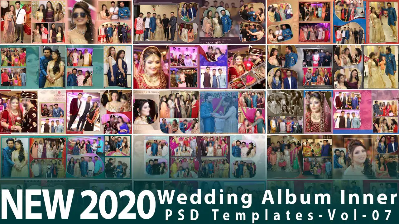 New 2021 Wedding Album Inner PSD Templates-Vol-07
